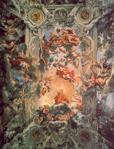 Pietro da Cortona Glorification of the Rule of Urban VIII Spain oil painting art